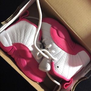 Pink Jordan 12s